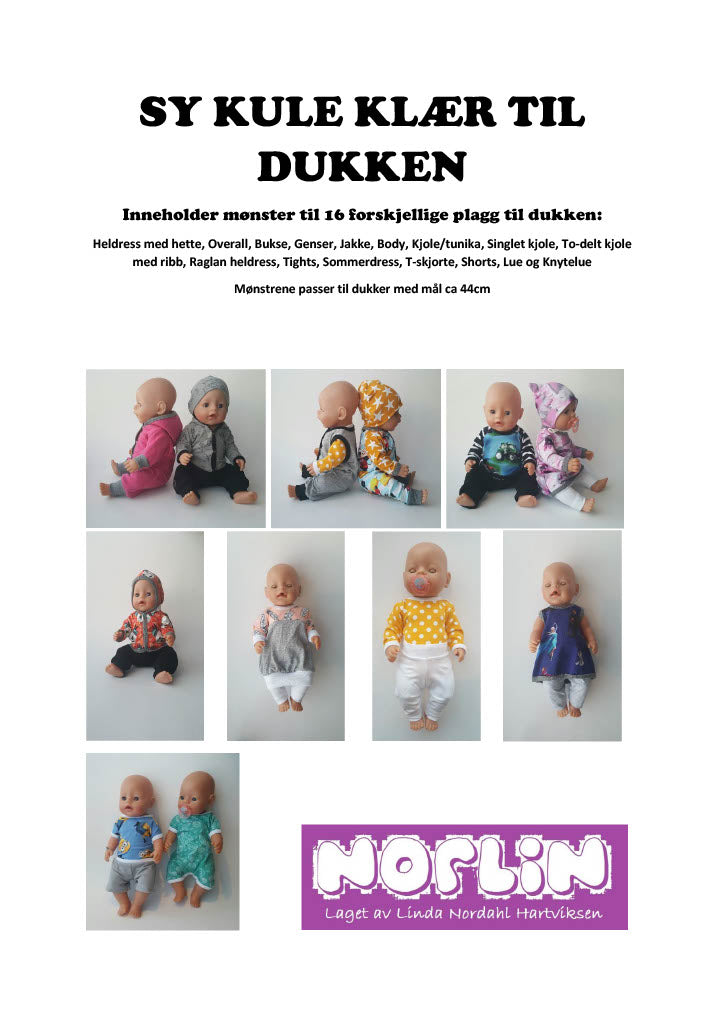 Sy kule klær til dukken - PDF